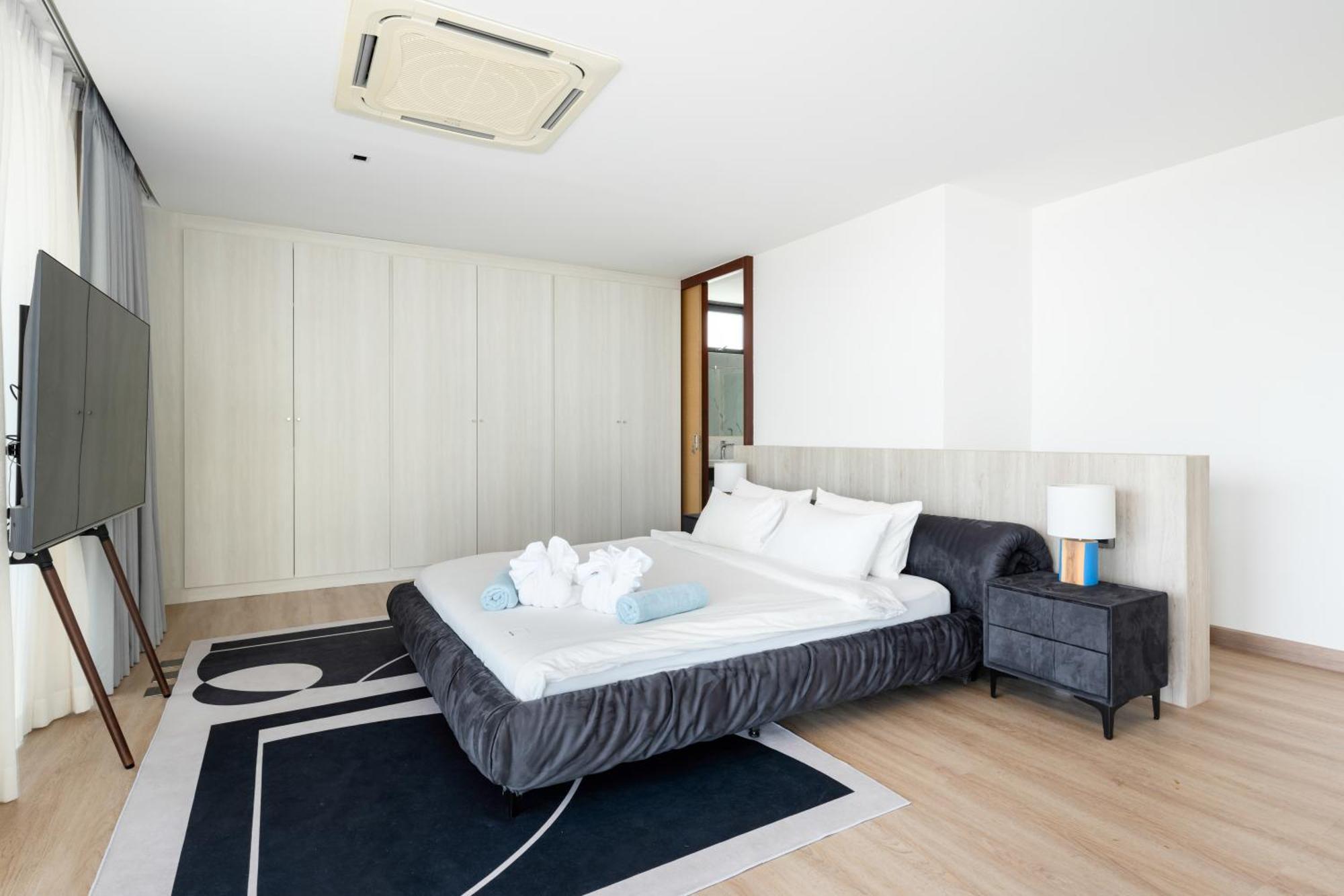 Sparkle 大佛海滩四卧时尚部分海景别墅 Villa Koh Samui